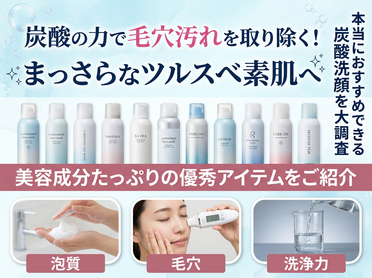炭酸洗顔ランキングMVビジュアル
